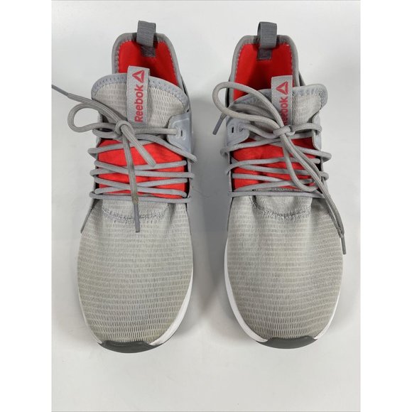 Reebok Mens CN6613 Canvas Low Top Lace Up Fashion Sneakers Size 7 Grey/Neon Red - Picture 12 of 15